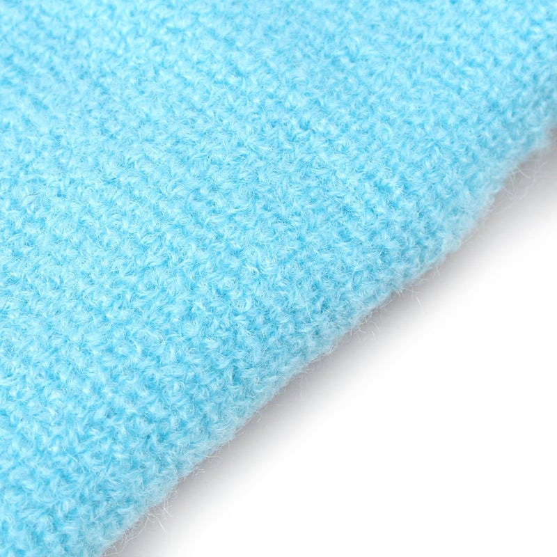 Mallofusa 10 Pack Colorful Sports Basketball Football Absorbent Wristband Party Outdoor Activity (Light Blue) - Image 3